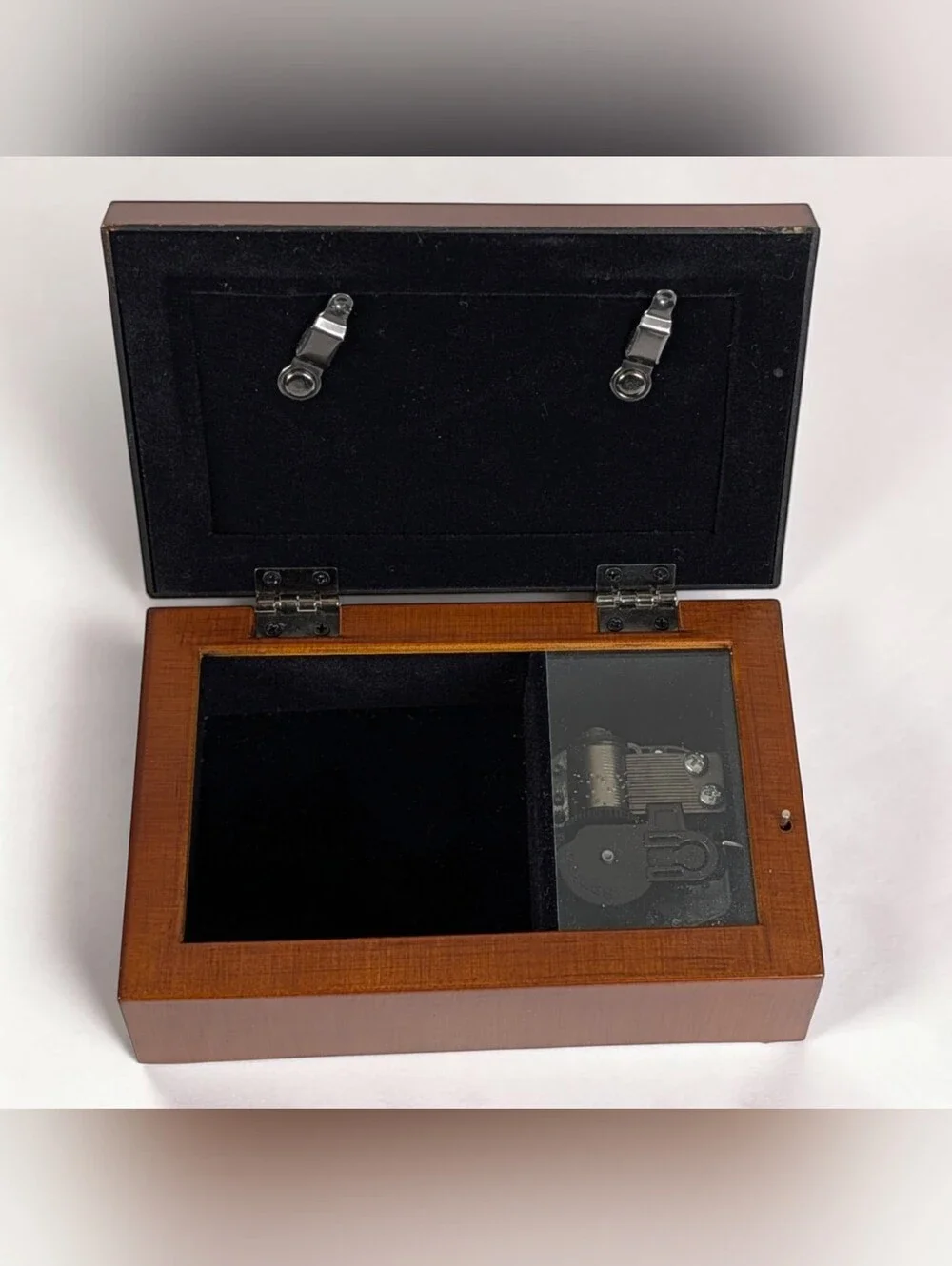 Cottage Garden Music Box Footed Jewelry Box What a Wonderful World Wood-Look